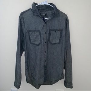 Men’s Express Long Sleeve Button Up Shirt